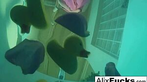 underwater hidden cam catches alix and jenna in steamy lesbian play