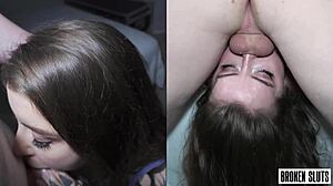 she gets face fucked like a fleshlight and loves it