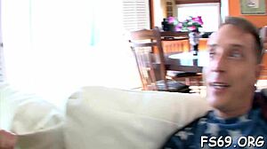 horny little 18+ babe invites a lad over for a hardcore fuck session