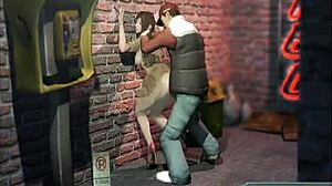 Overwhelmed With Desire, She Moans Loudly During A Hard Wall Fuck In The Office.