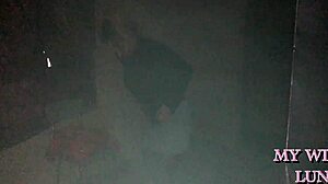 Slut gets her ass screwed in empty house on halloween.