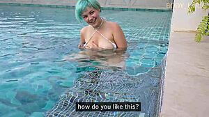 i sucked my stepbrother's monster cock in my new swimsuit