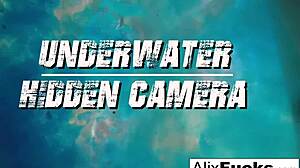 underwater hidden cam catches alix and jenna in steamy lesbian play