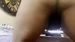 Latina babe shakes big ass in thong panties