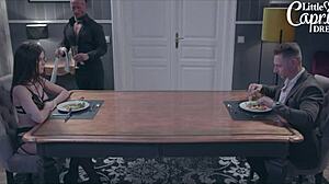 xpervo com - submisivna Clea Gaultier koju uzimaju Caprice i Marcello