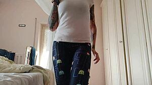 Sweaty Gym Session Athletic Yoga Fitness Hidden Cam