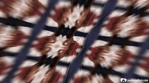 hey, this brunette is sucking cock and getting fingered before hard pounding