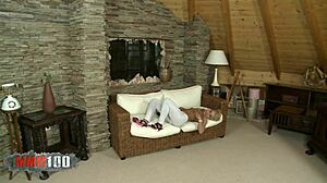 Blonde teen 18+ gets pounded hard by a massive cock in hardcore fucking.