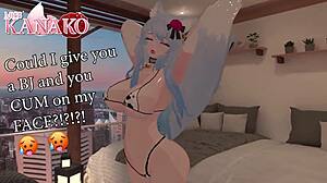 i cosplay as ganyu and beg for cum on my pretty face and tongue catgirl cowkini