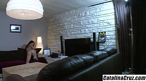 Jessica Valentino licks stepsis's pussy in lesbian muff diving.