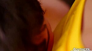 Southernstrokes twinks justin cross and adam strong engage in bareback blowjob with monster cocks