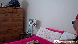 Sexy solo brunette rides her top sex machine for intense orgasm