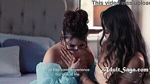 glasses-wearing nerdy lesbian girlfriend chooses sex over prom