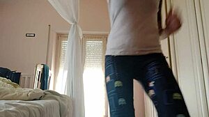 Sweaty Gym Session Athletic Yoga Fitness Hidden Cam