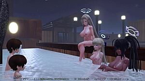 Mmd-Blue Archive Asuna Karin Toki Action