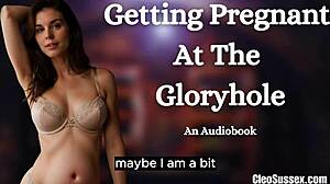 New Girl in Gloryhole Gangbang for Creampie