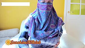persian wife with big tits rocks muslim hijab webcam sex! 🔥