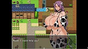 i'm milkin these massive cowgirl tits in mirenas ranch hentai game ep 1