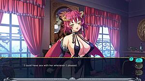 Kyonyuu fantasy hentai scene with Shamsiel in detailed anime action