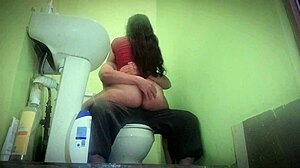 Fast Fucking in Bathroom with Wife’s Friend Outside!