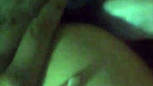 girl rides partner while using toy in private setting