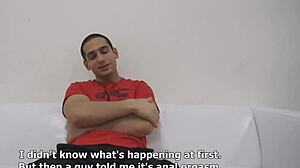 Czech gay casting with Jirka in hardcore blowjob action! 😈