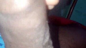 Guy takes off underwear showing dick while masturbating.