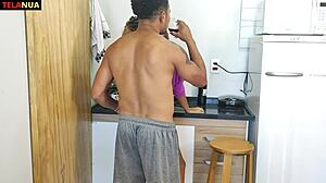 My Neighbor, The Tease, With Monster Cock And Tattoos