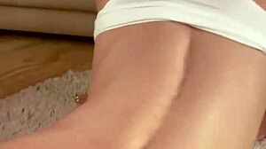 Horny beauty moans from huge facial in morning POV!