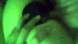 girl rides partner while using toy in private setting