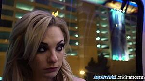 glamorous dyke licks cunt in sapphic couple