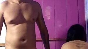 Brazilian Amateur With Big Pussy Sucks Monster Cock In Interracial Blowjob Session.