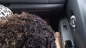 Public outdoor blowjob in drive-thru COVID testing line with eager participant