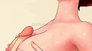 My Naughty Anime Neighbor Flashes Her Natural Tits Seductively