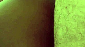 Hey, this interracial amateur ebony gets doggystyle and creampie. So hot!