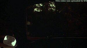 Sexy Nude Blonde Shines in Midnight Car Scene