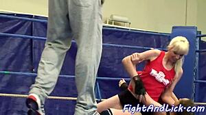 Lesbian Babe Gets Muff Diving and Fingering