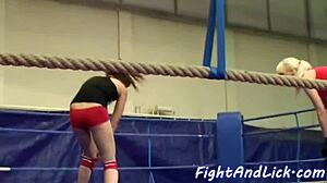 Lesbian Babe Gets Muff Diving and Fingering