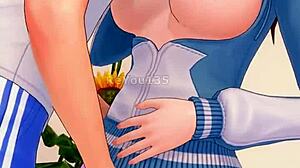 My Naughty Anime Neighbor Flashes Her Natural Tits Seductively