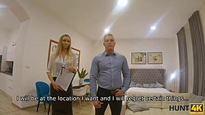 Hunt4k tyttö vaihtaa villin hauskan miehen isoon diiliin