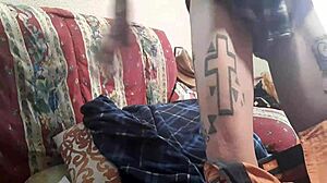 Melvin C masturbates in this gay solo video