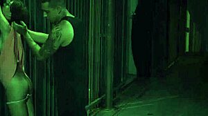 Bound Teen in Glasses Worships Feet in BDSM