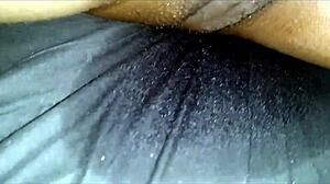 Black girl gets licked by white guy in interracial session