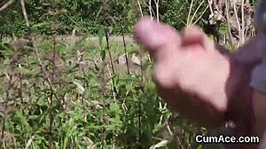 Peculiar Centerfold Receives Cum Load on Face