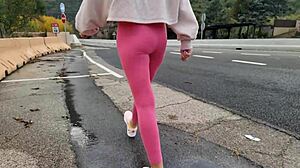 Outdoor Solo Masturbation Near Mountains Leads To Intense Orgasm