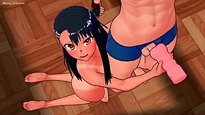 Emotional Nagatoro Hayase Handjob In Uniform