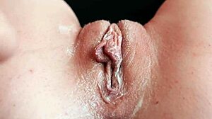 Sexy fox masturbates dildo closeup and cums multiple times