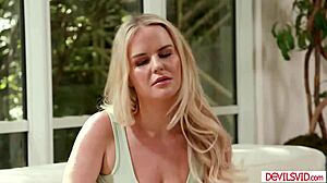 guy fucking his wife and their big tits blonde neighbor