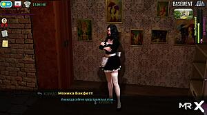 Fashion business episode in the fitness room with athletic action