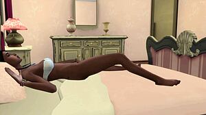 Brother catches his sister masturbating in her room